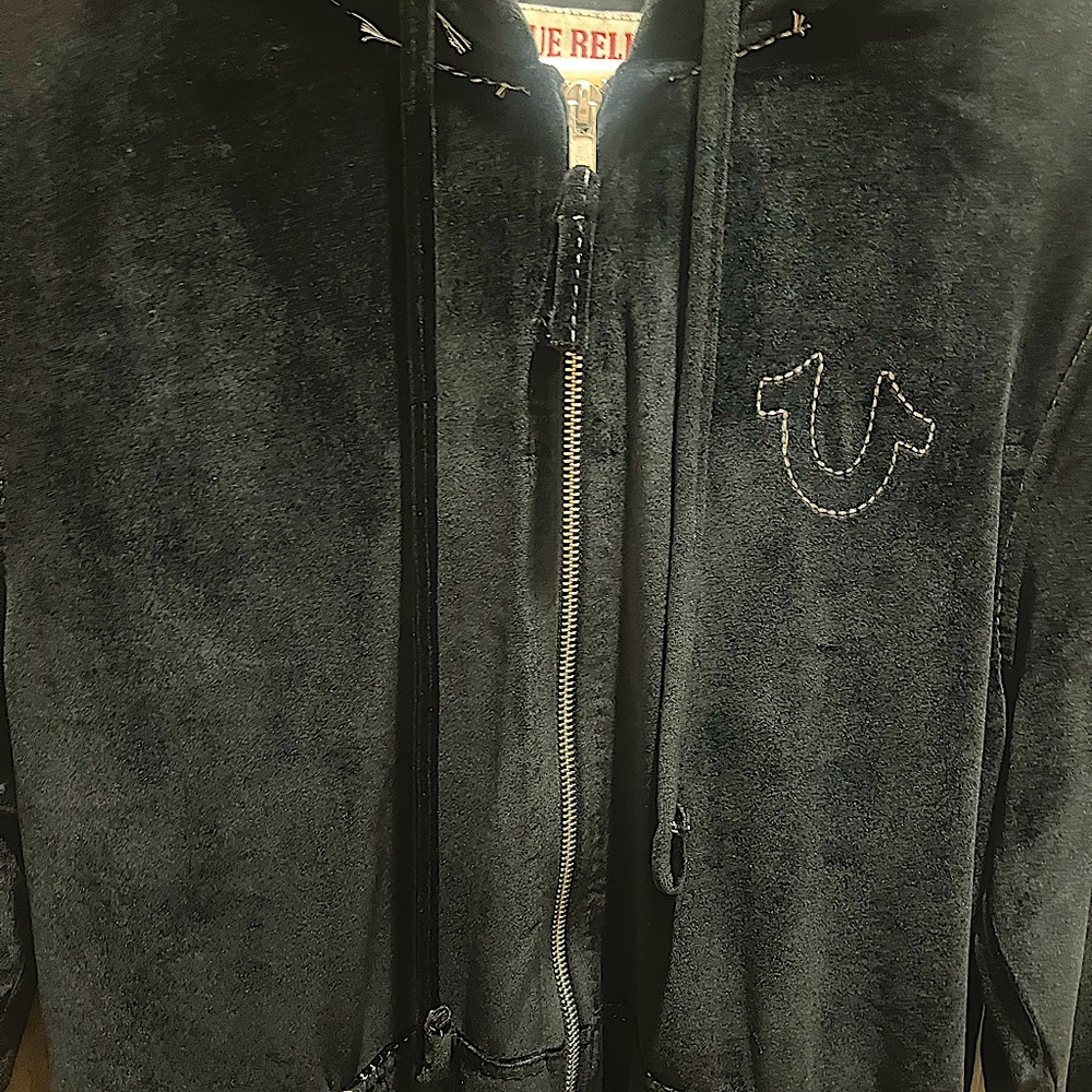 True religion Zip up Men’s Velour Hoodie